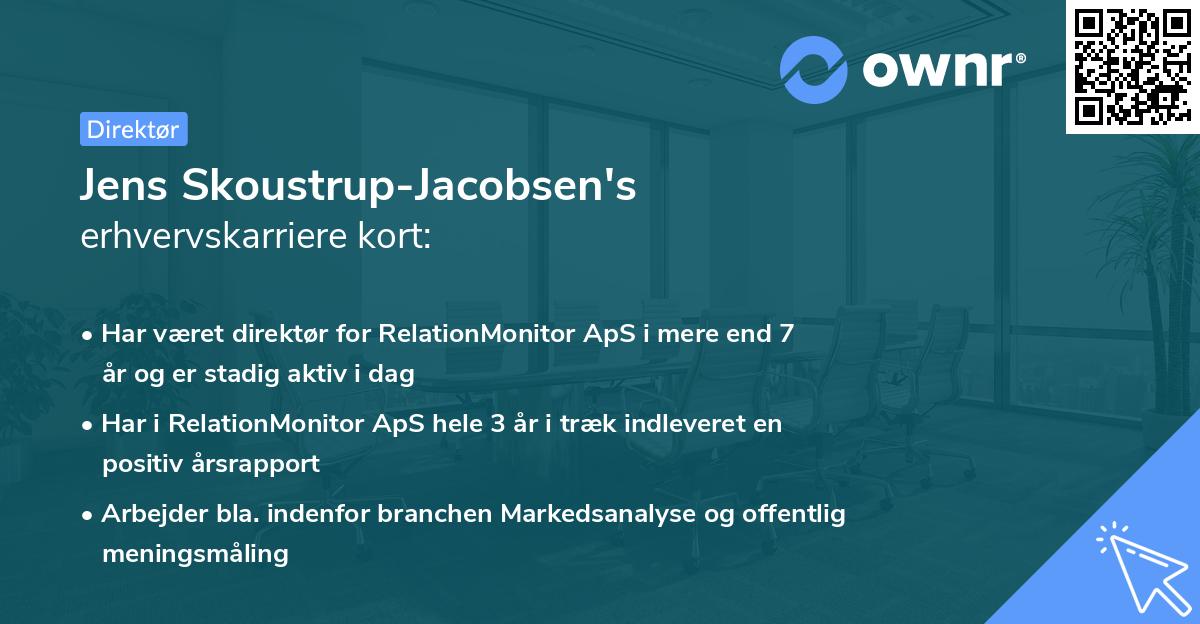 Jens Skoustrup-Jacobsen's erhvervskarriere kort