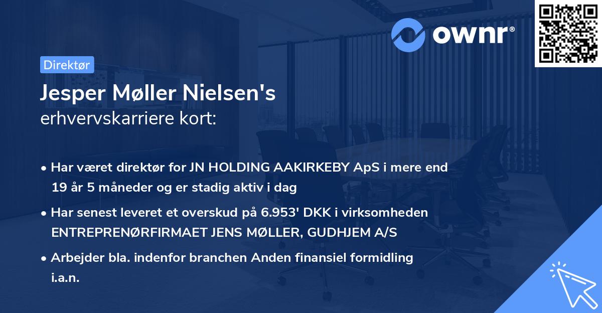Jesper Møller Nielsen's erhvervskarriere kort
