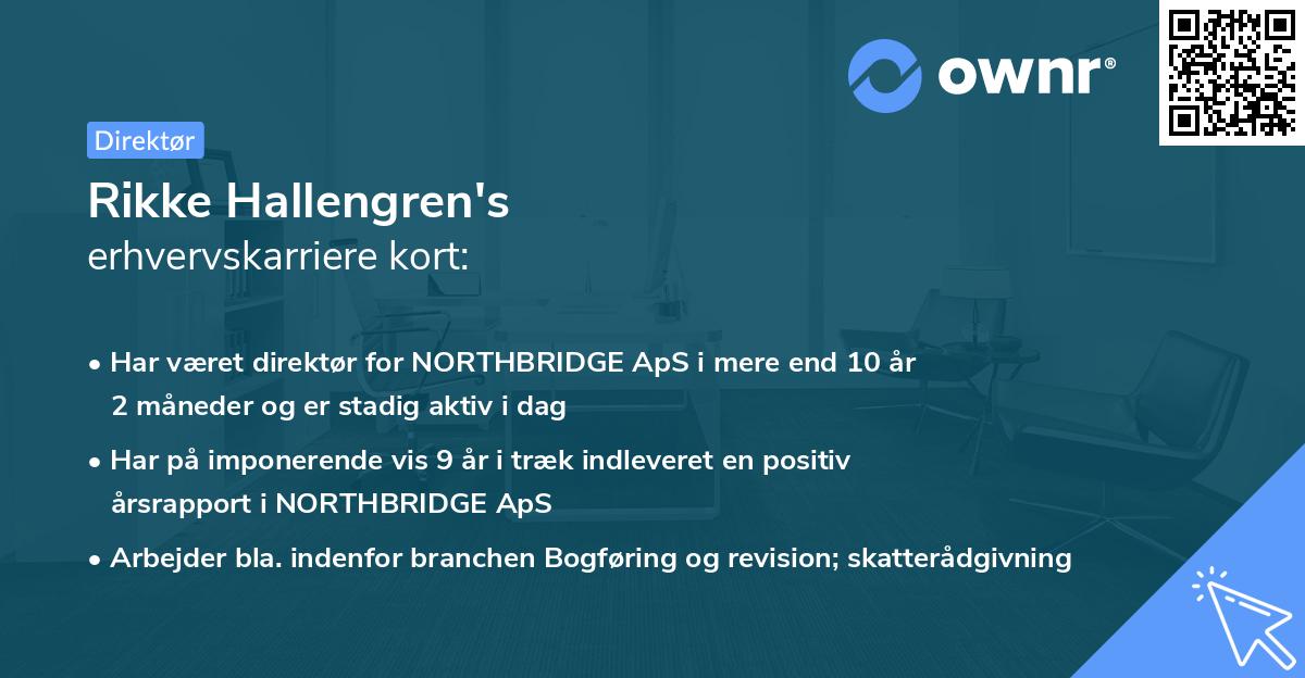 Rikke Hallengren's erhvervskarriere kort