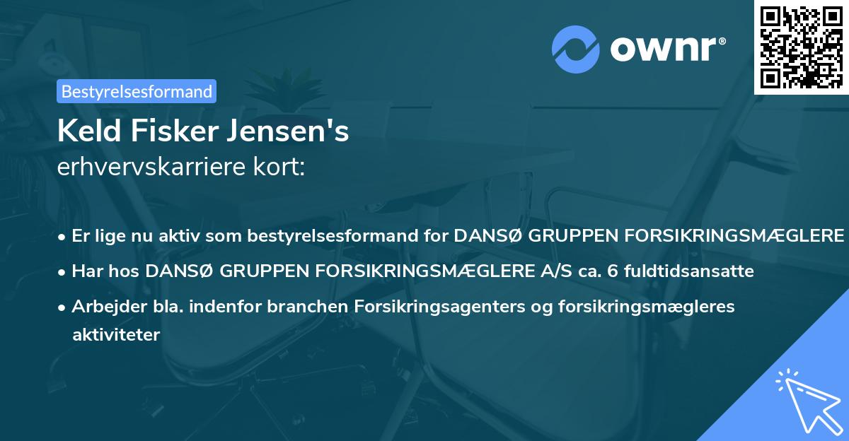 Keld Fisker Jensen's erhvervskarriere kort