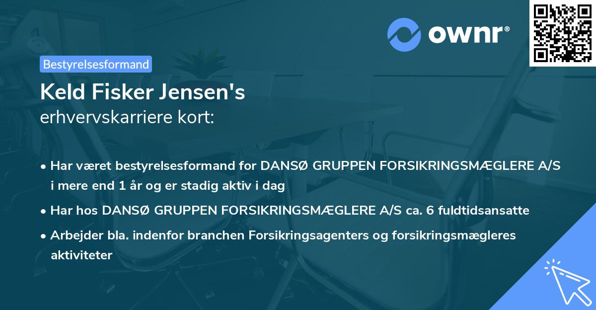 Keld Fisker Jensen's erhvervskarriere kort