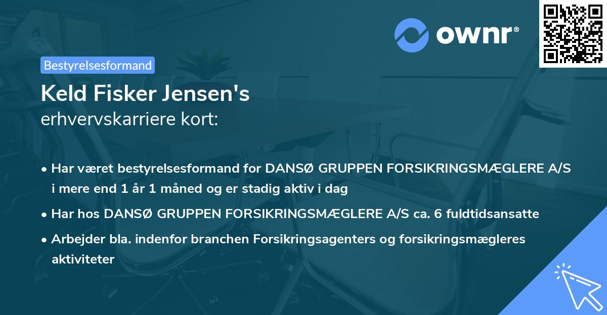 Keld Fisker Jensen's erhvervskarriere kort