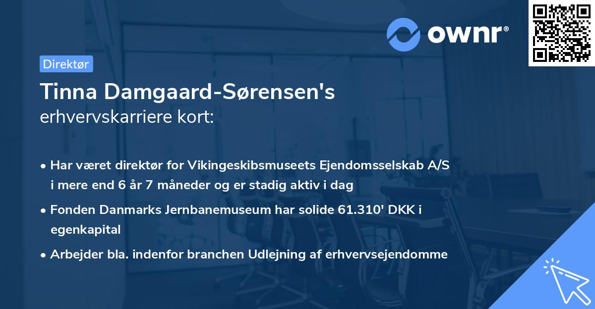Tinna Damgaard-Sørensen's erhvervskarriere kort