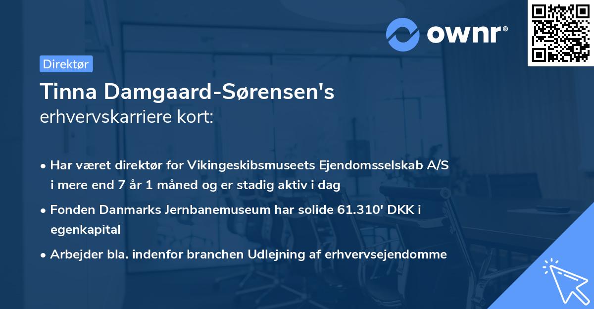 Tinna Damgaard-Sørensen's erhvervskarriere kort