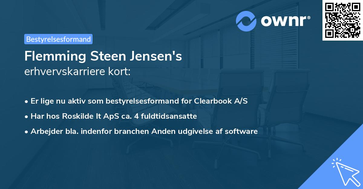 Flemming Steen Jensen's erhvervskarriere kort