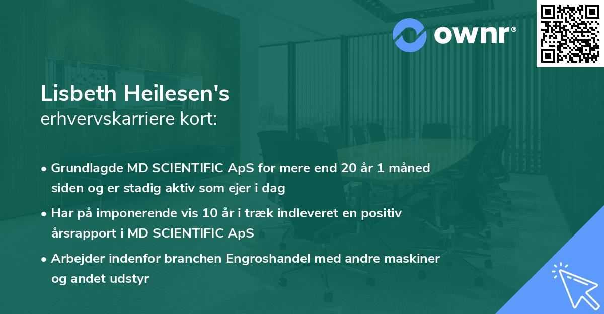 Lisbeth Heilesen's erhvervskarriere kort