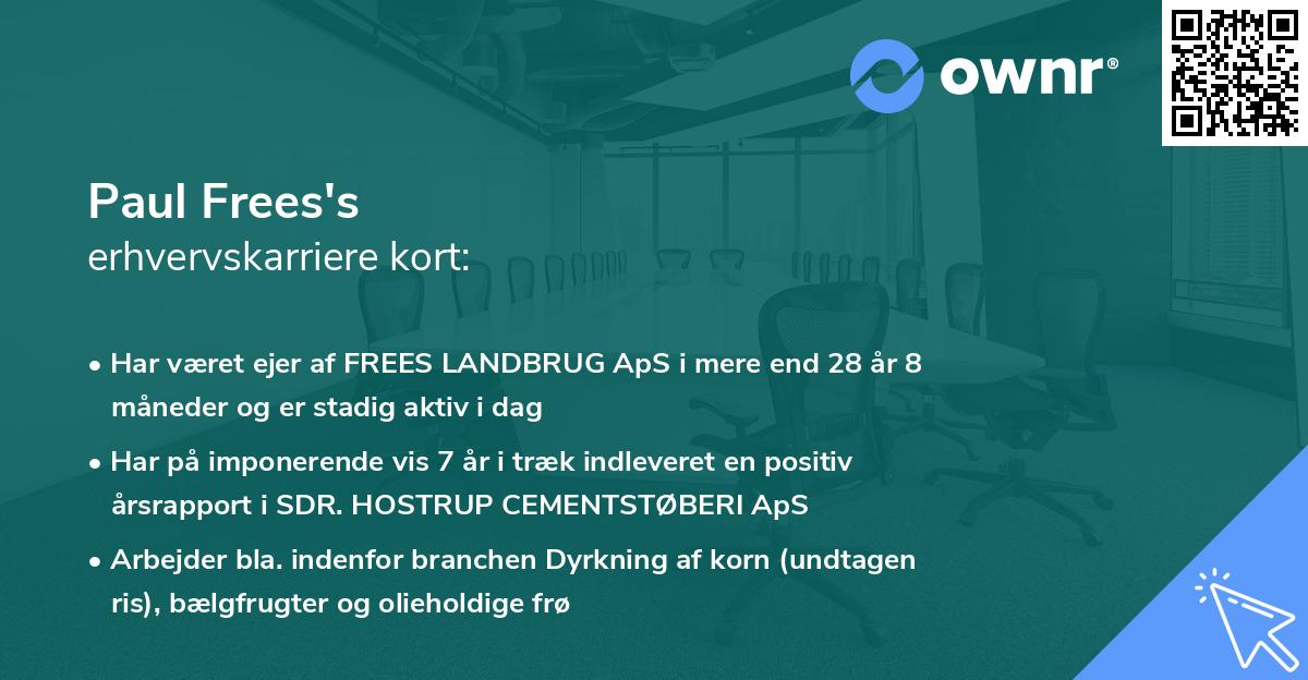 Paul Frees's erhvervskarriere kort