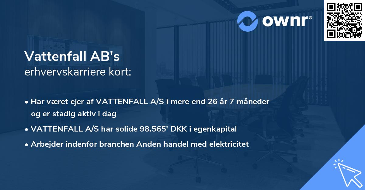 Vattenfall AB's erhvervskarriere kort