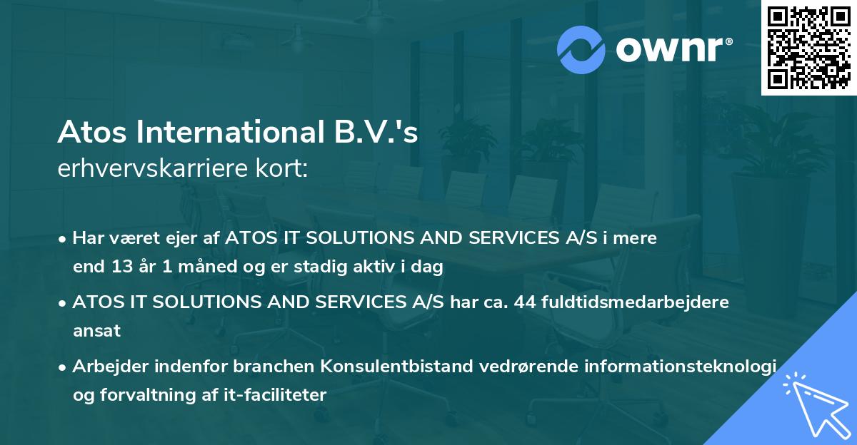 Atos International B.V.'s erhvervskarriere kort