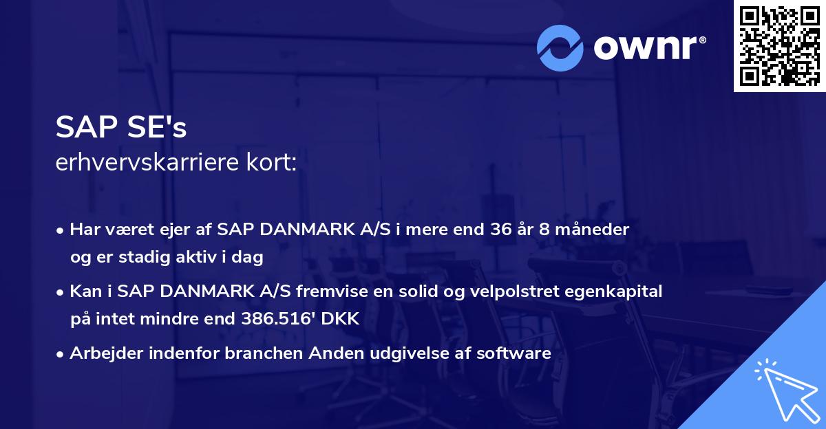 SAP SE's erhvervskarriere kort