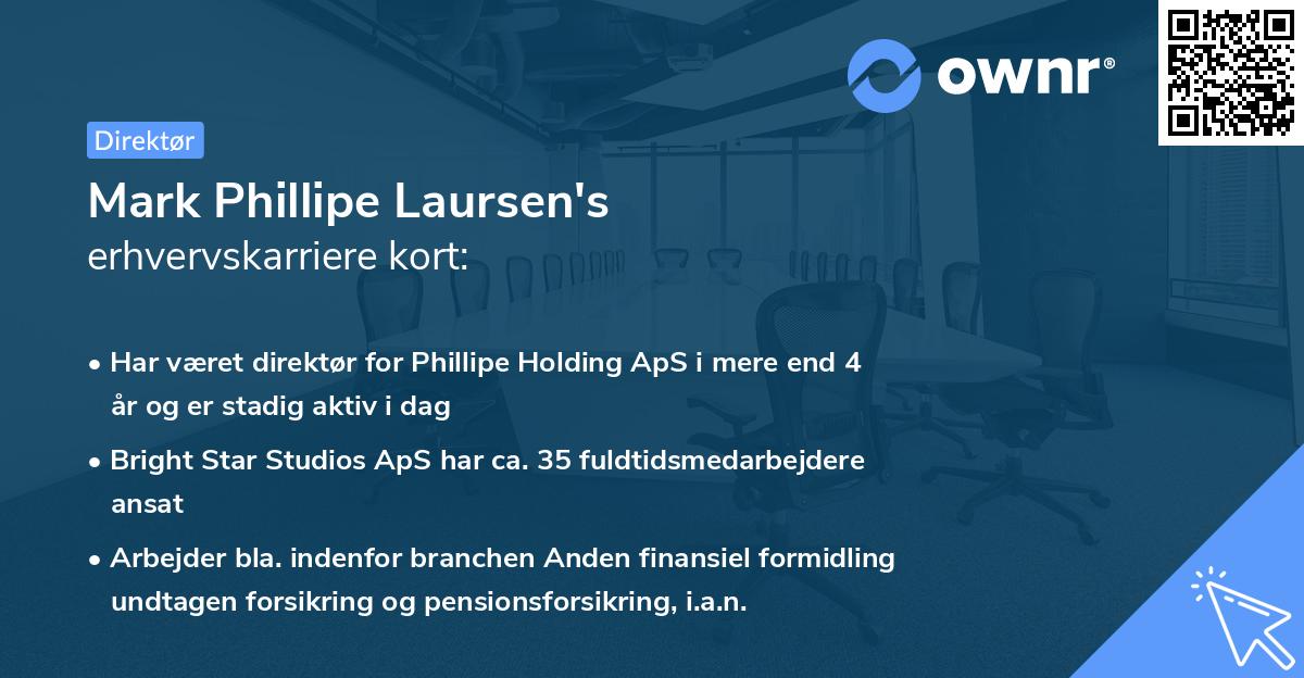 Mark Phillipe Laursen's erhvervskarriere kort