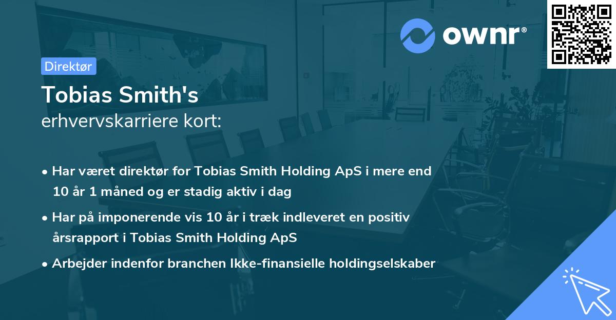 Tobias Smith's erhvervskarriere kort