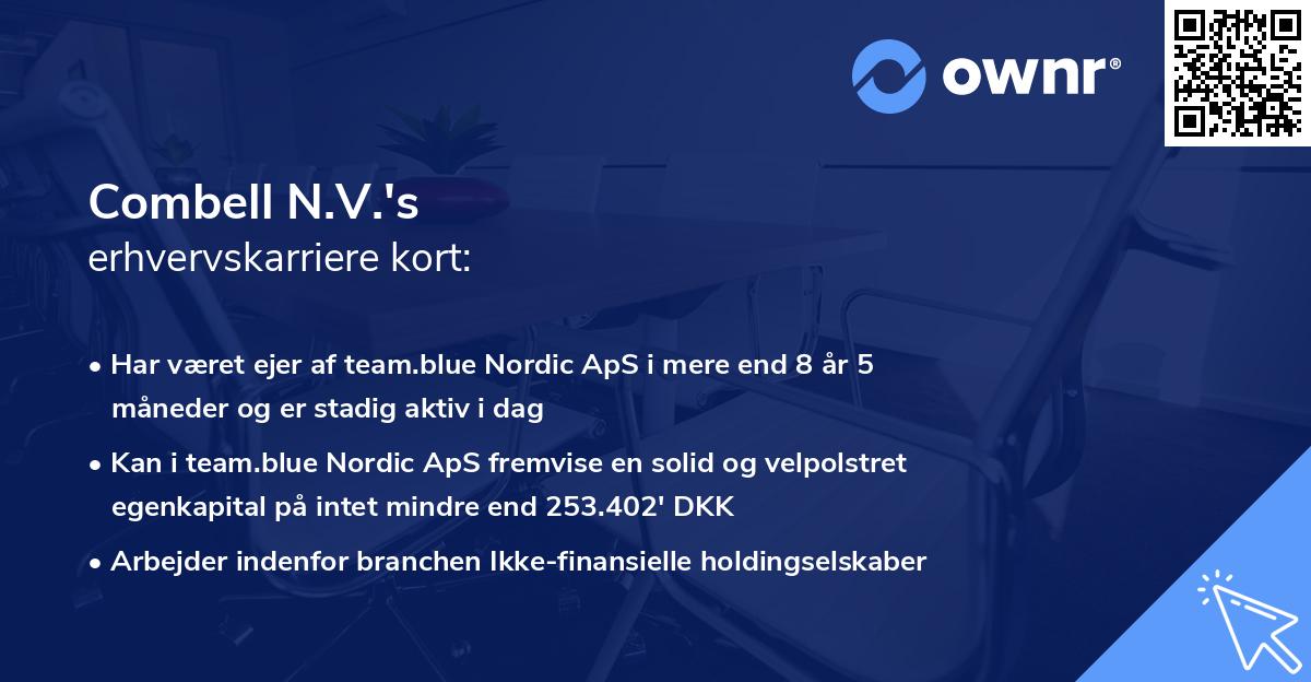 Combell N.V.'s erhvervskarriere kort