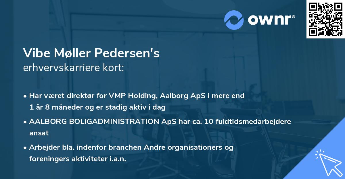 Vibe Møller Pedersen's erhvervskarriere kort