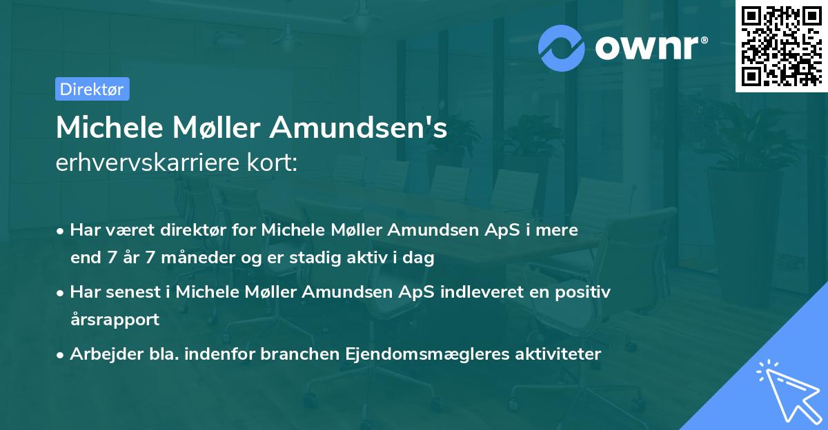 Michele Møller Amundsen's erhvervskarriere kort