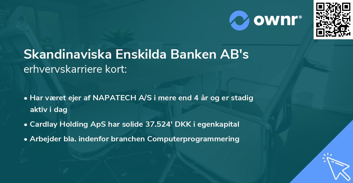 Skandinaviska Enskilda Banken AB's erhvervskarriere kort