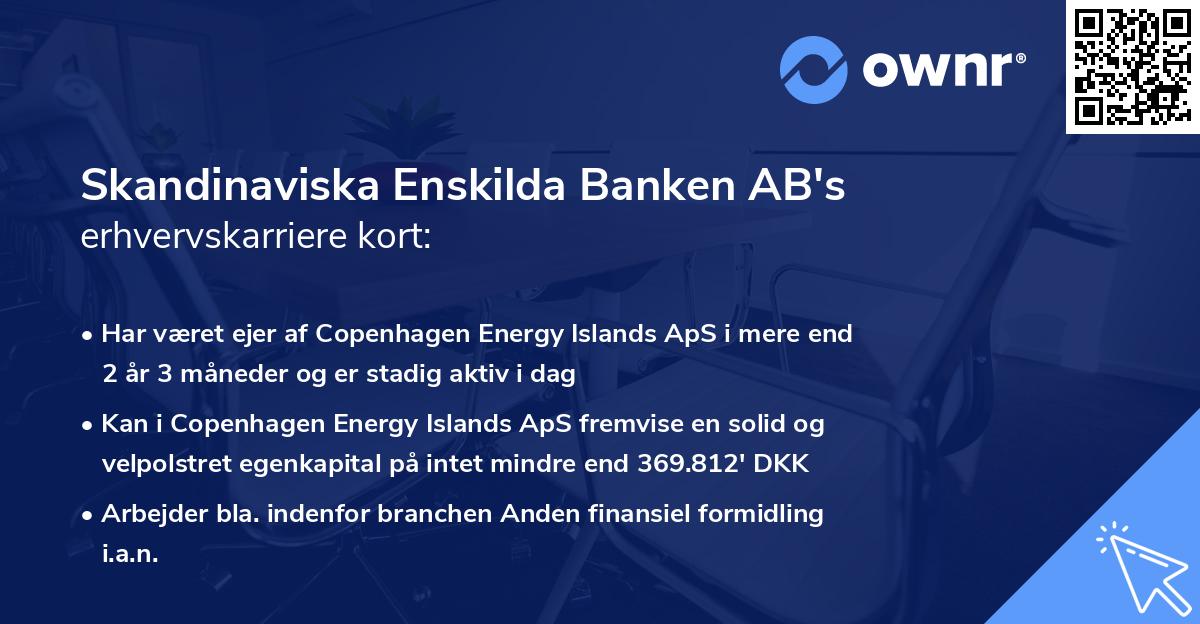 Skandinaviska Enskilda Banken AB's erhvervskarriere kort