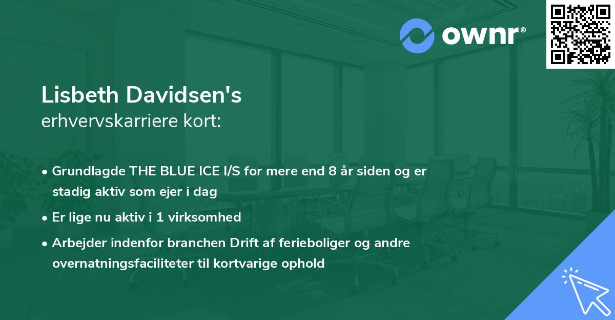 Lisbeth Davidsen's erhvervskarriere kort