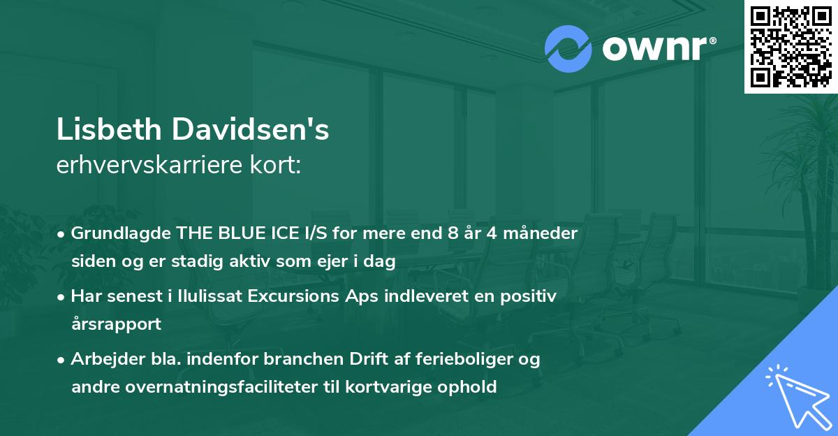 Lisbeth Davidsen's erhvervskarriere kort