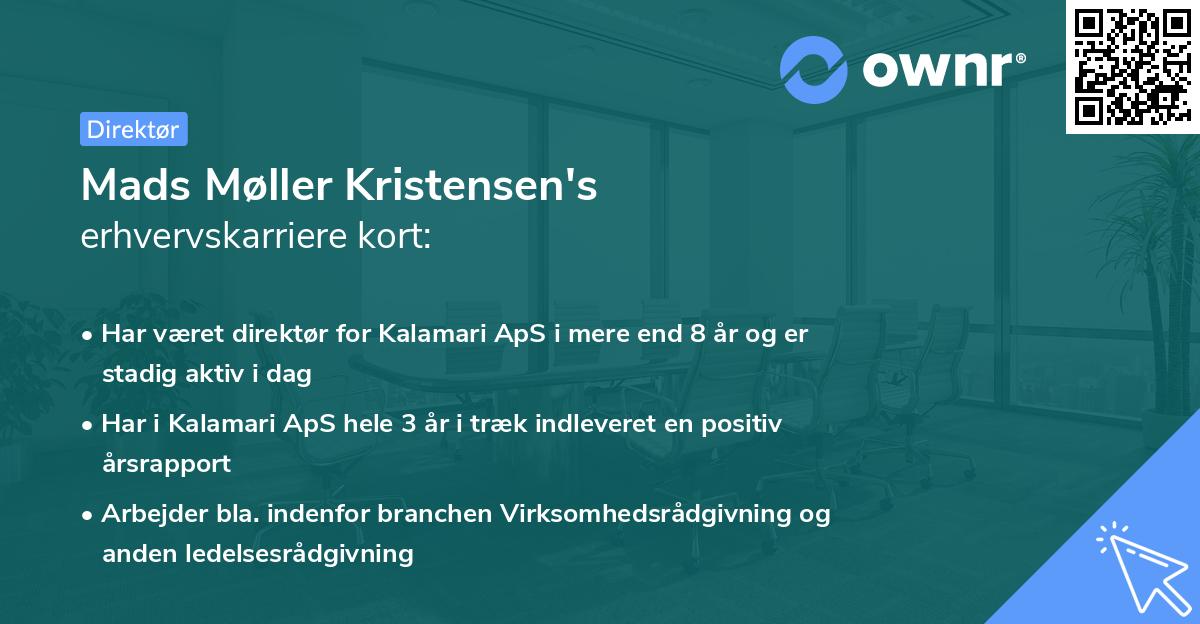 Mads Møller Kristensen's erhvervskarriere kort