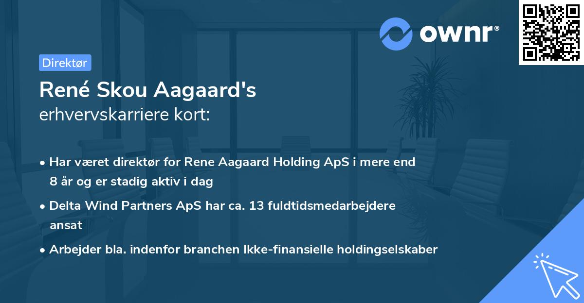 René Skou Aagaard's erhvervskarriere kort