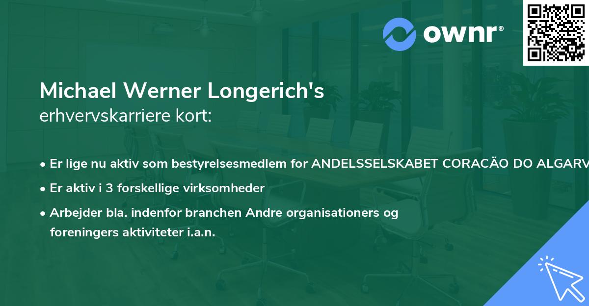 Michael Werner Longerich's erhvervskarriere kort