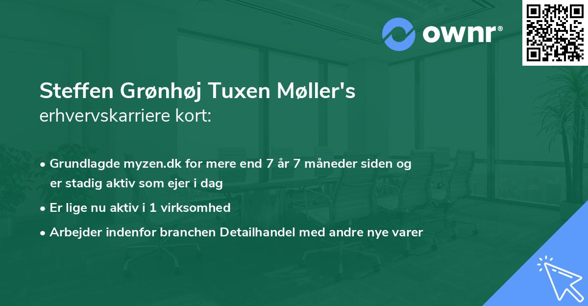 Steffen Grønhøj Tuxen Møller's erhvervskarriere kort