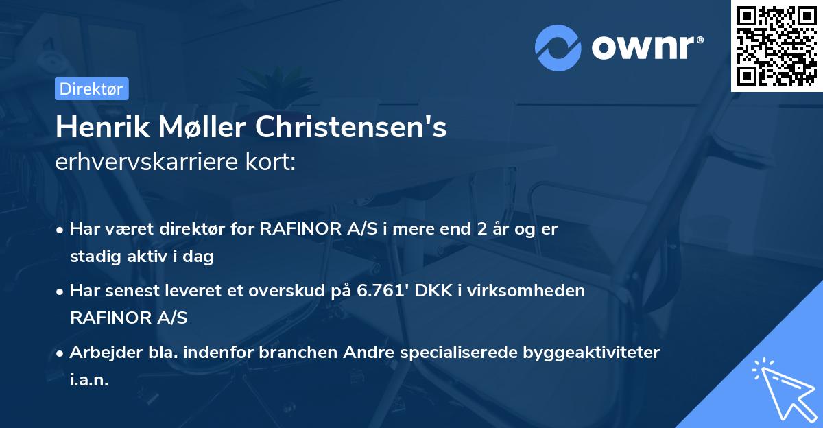 Henrik Møller Christensen's erhvervskarriere kort