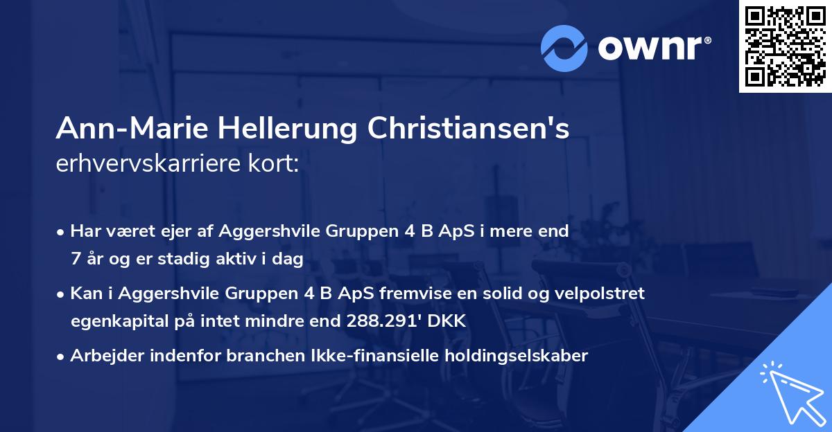 Ann-Marie Hellerung Christiansen's erhvervskarriere kort