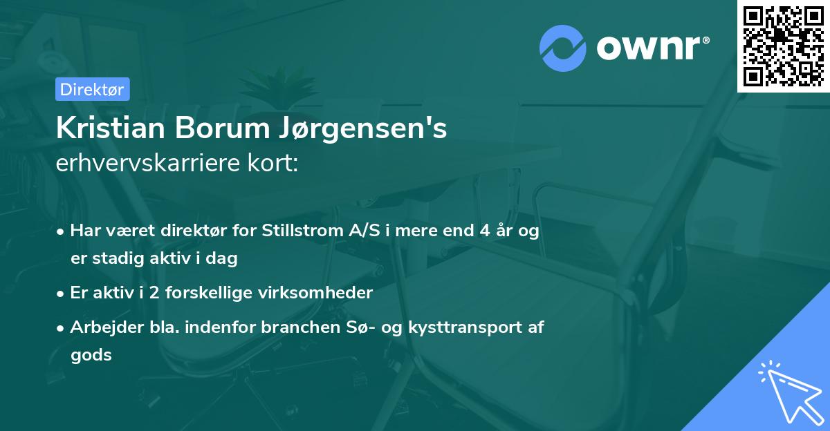 Kristian Borum Jørgensen's erhvervskarriere kort