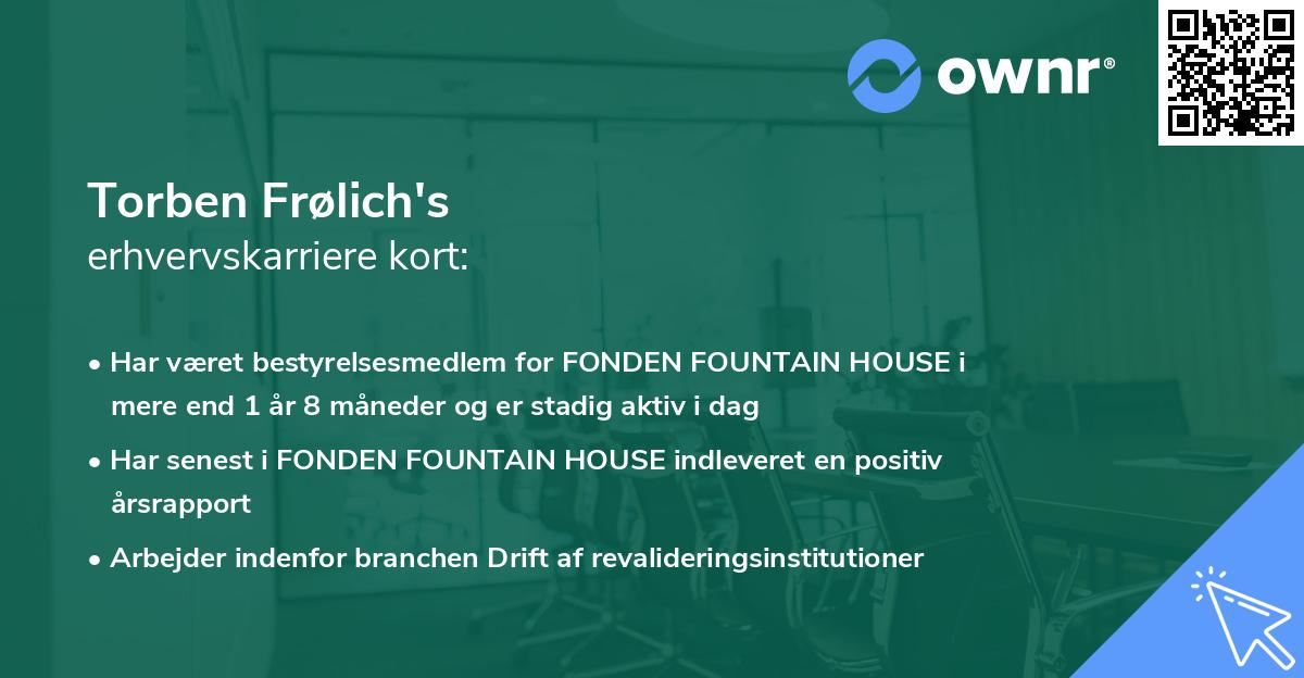 Torben Frølich's erhvervskarriere kort