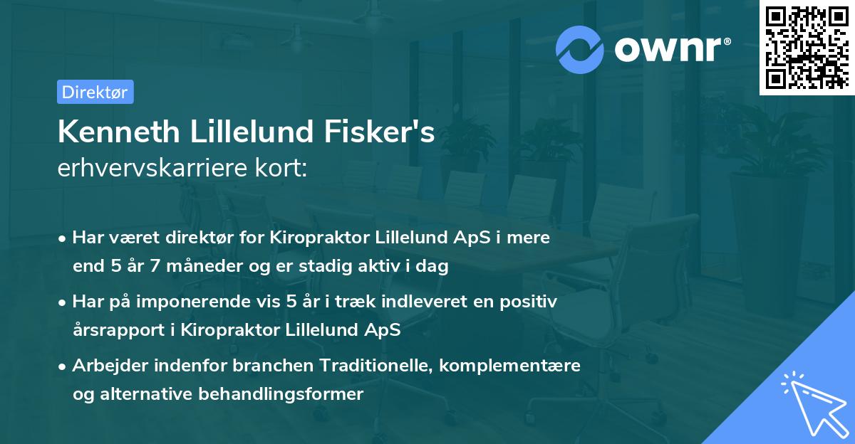 Kenneth Lillelund Fisker's erhvervskarriere kort