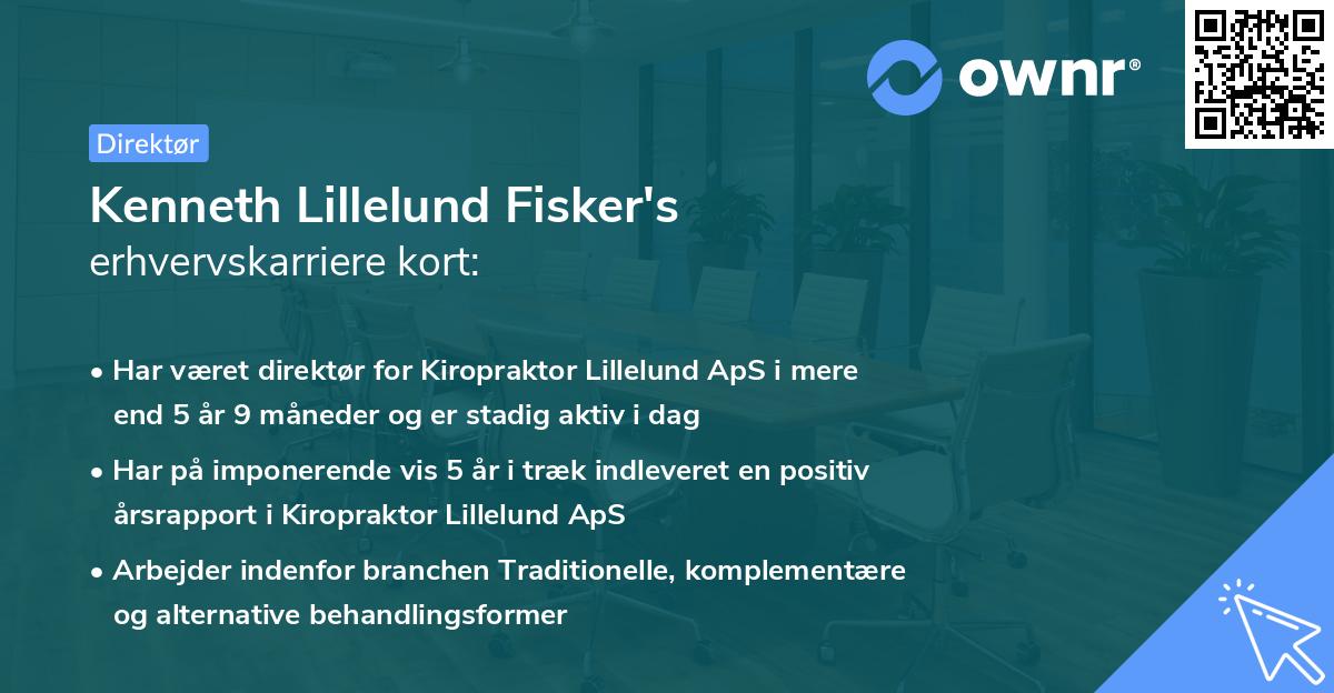 Kenneth Lillelund Fisker's erhvervskarriere kort