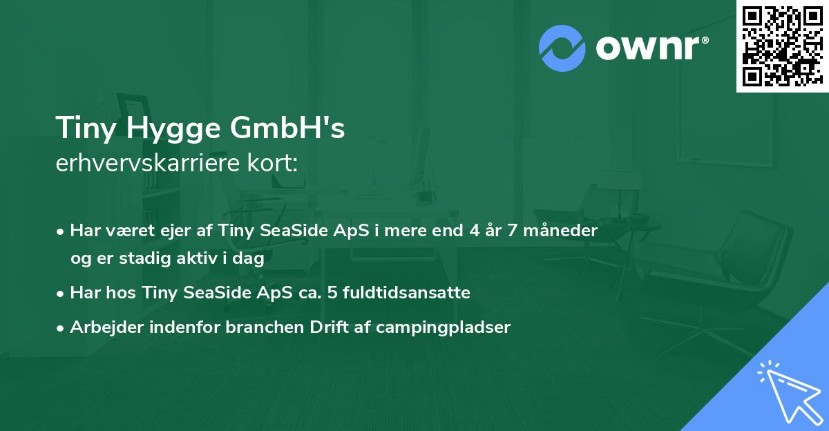 Tiny Hygge GmbH's erhvervskarriere kort
