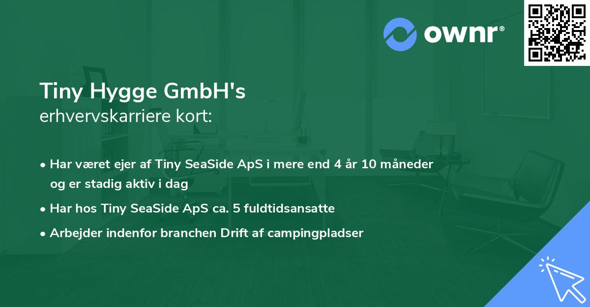 Tiny Hygge GmbH's erhvervskarriere kort