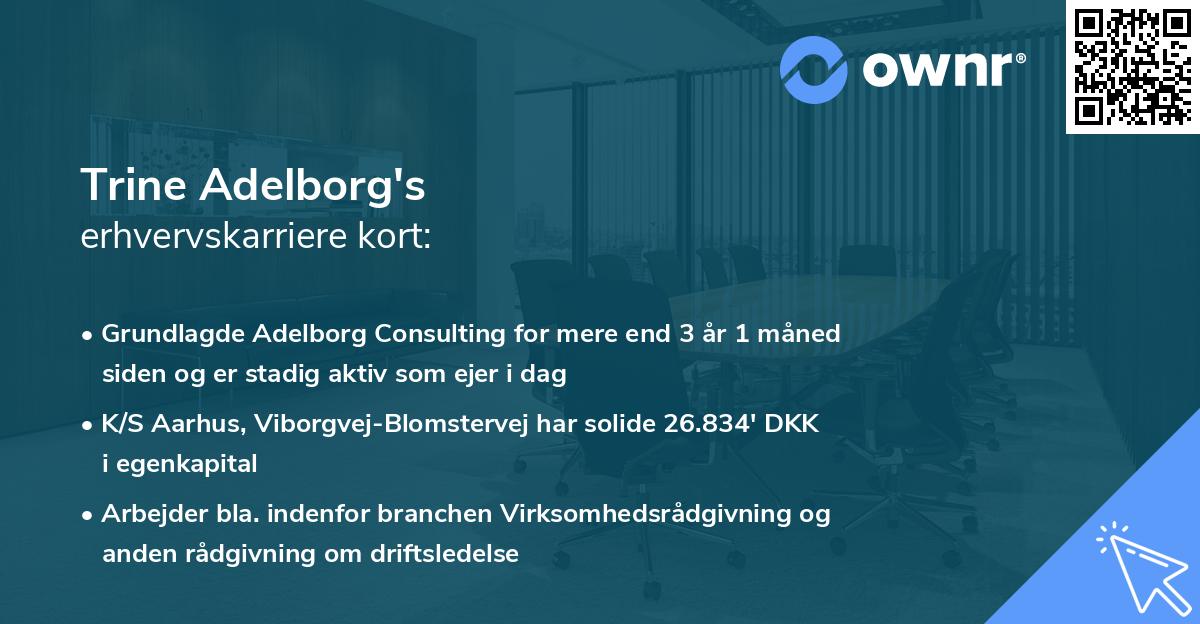 Trine Adelborg's erhvervskarriere kort