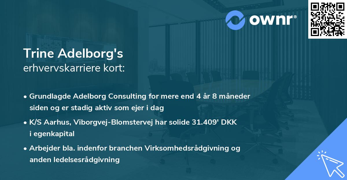 Trine Adelborg's erhvervskarriere kort
