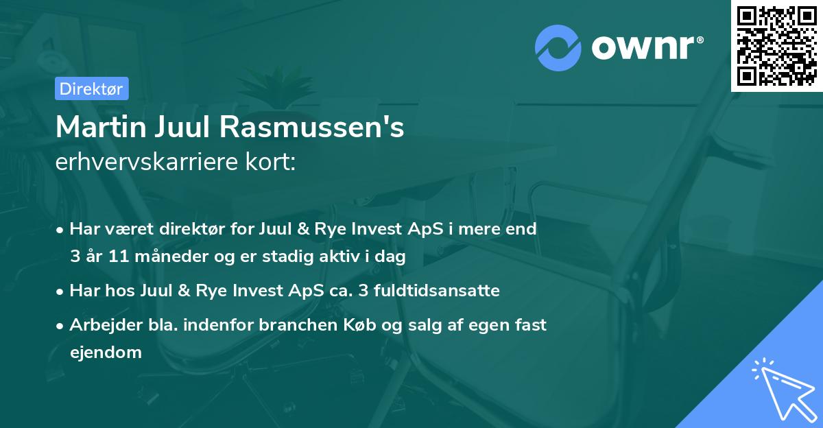 Martin Juul Rasmussen's erhvervskarriere kort