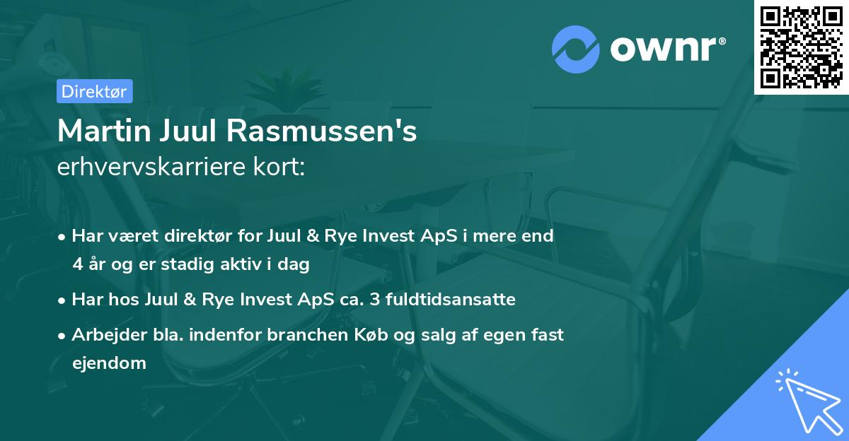 Martin Juul Rasmussen's erhvervskarriere kort
