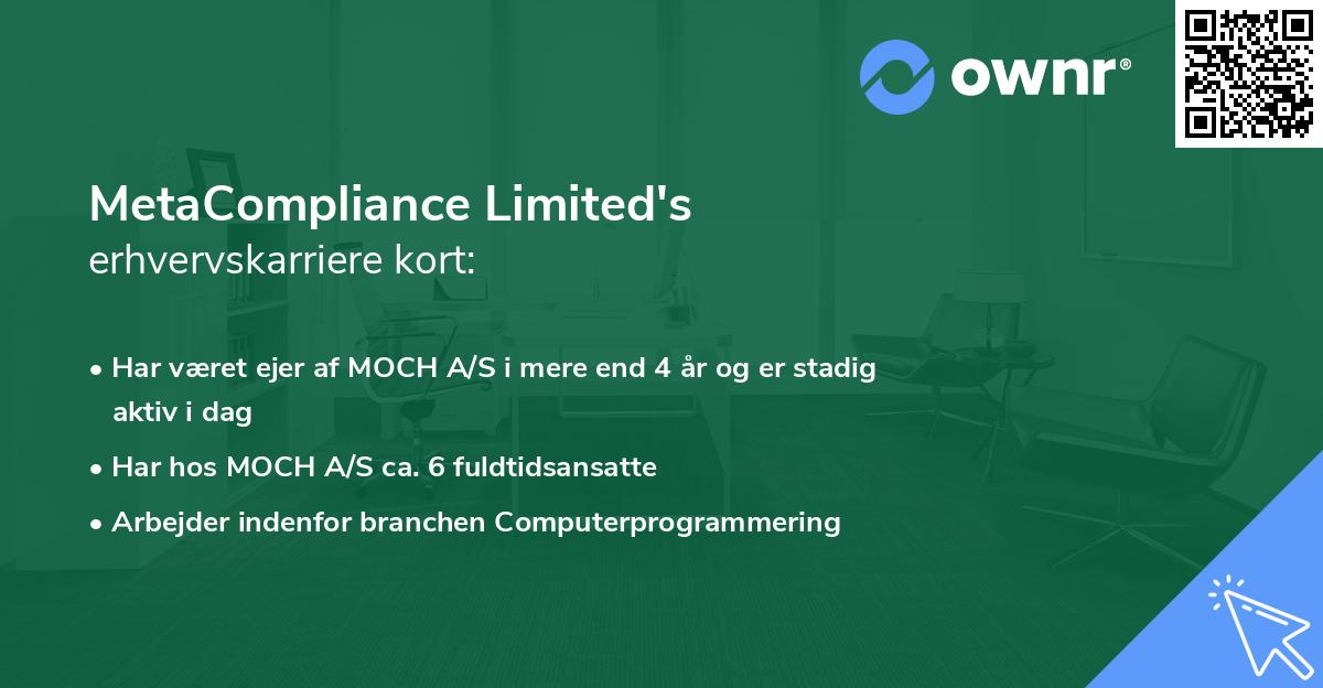 MetaCompliance Limited's erhvervskarriere kort