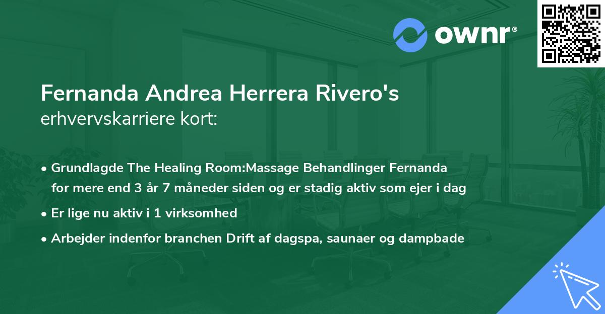 Fernanda Andrea Herrera Rivero's erhvervskarriere kort