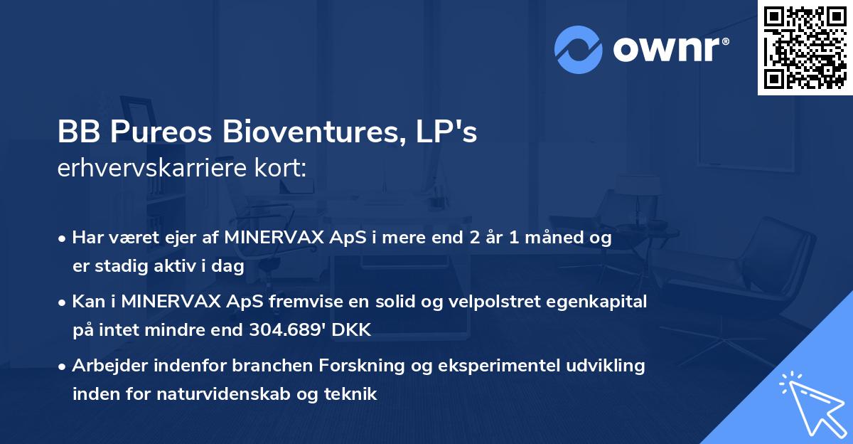 BB Pureos Bioventures, LP's erhvervskarriere kort