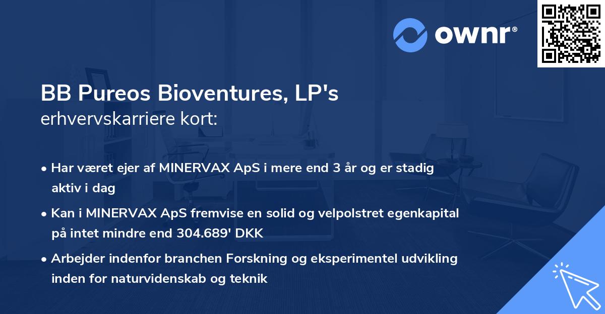 BB Pureos Bioventures, LP's erhvervskarriere kort