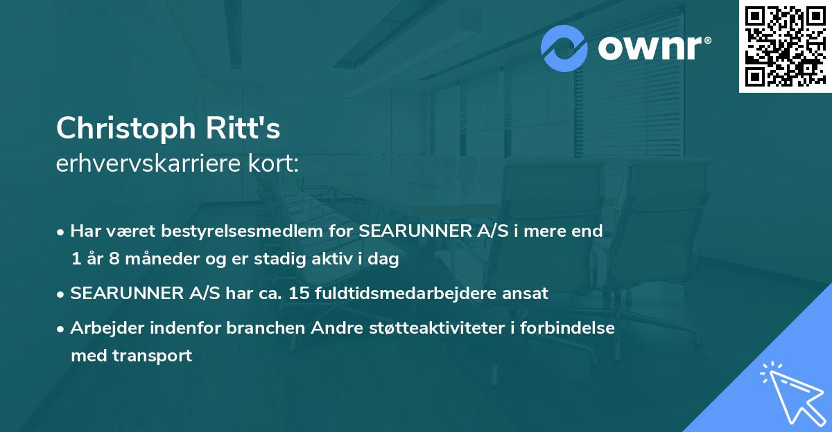 Christoph Ritt's erhvervskarriere kort