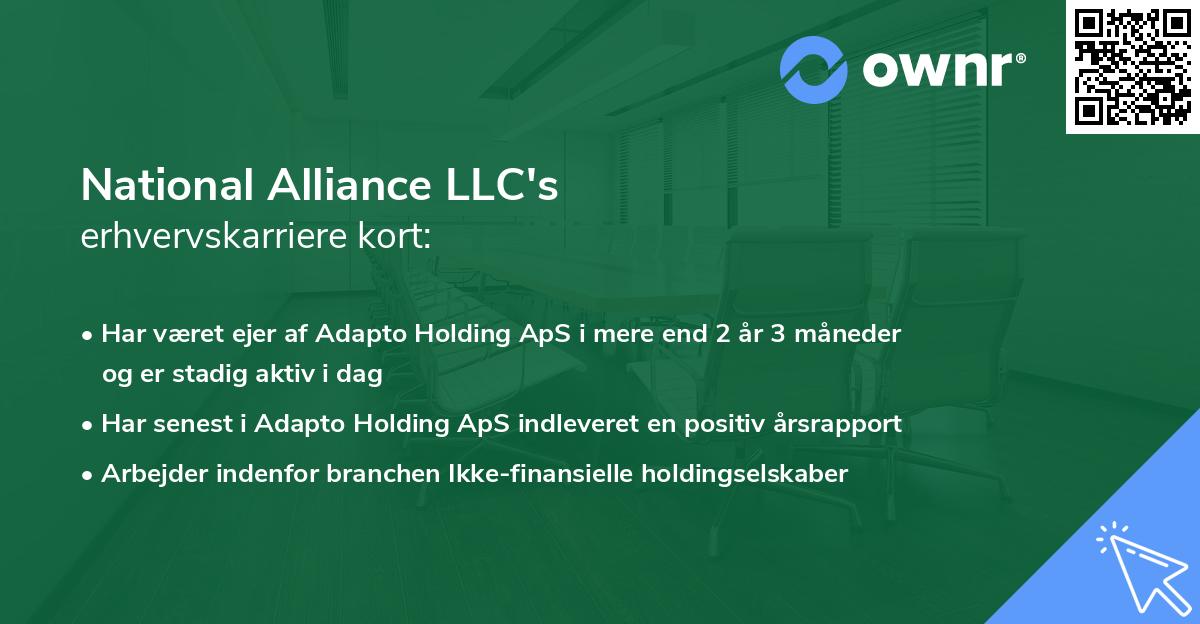 National Alliance LLC's erhvervskarriere kort