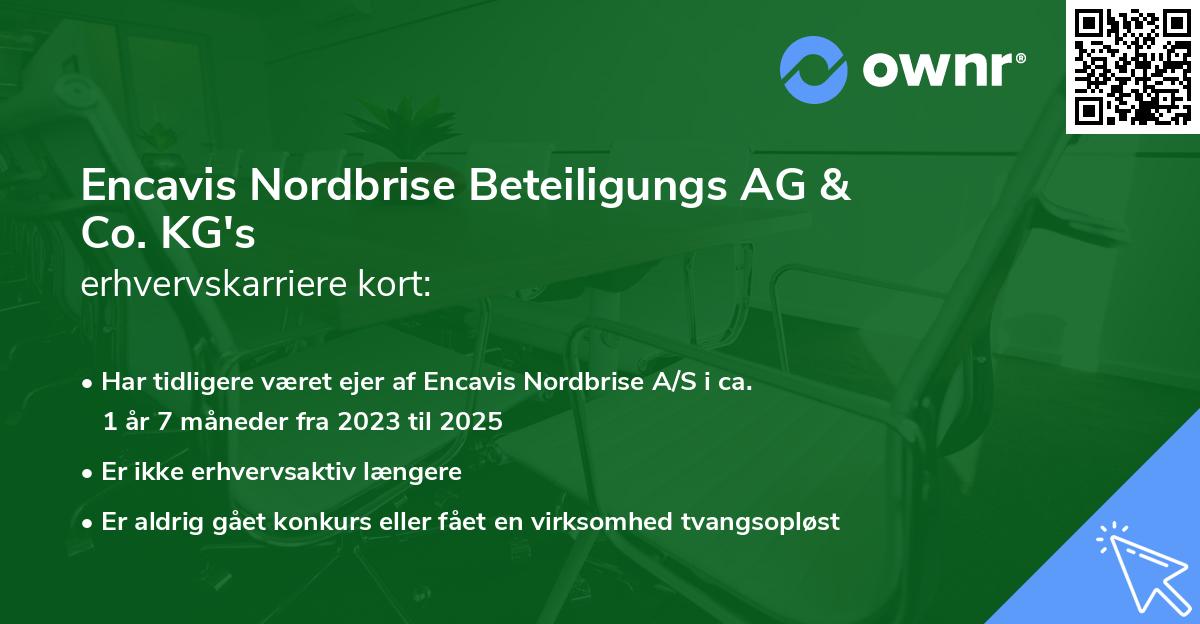 Encavis Nordbrise Beteiligungs AG & Co. KG's erhvervskarriere kort