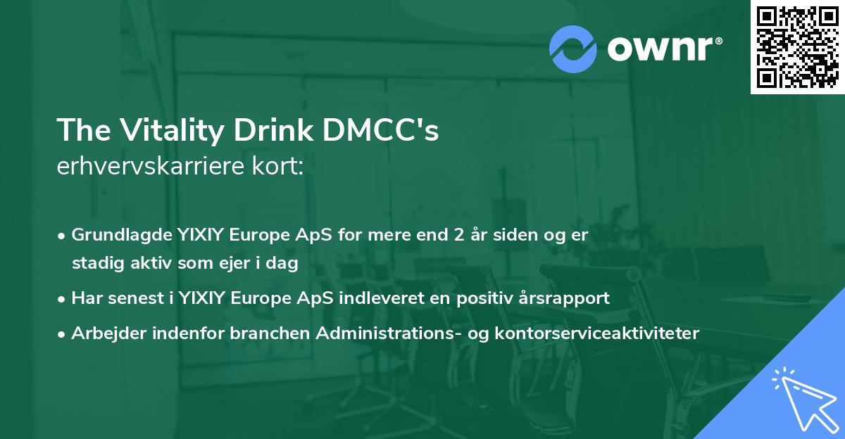 The Vitality Drink DMCC's erhvervskarriere kort
