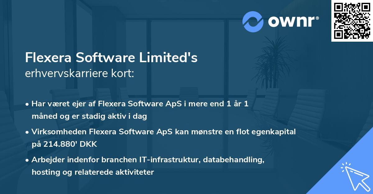 Flexera Software Limited's erhvervskarriere kort