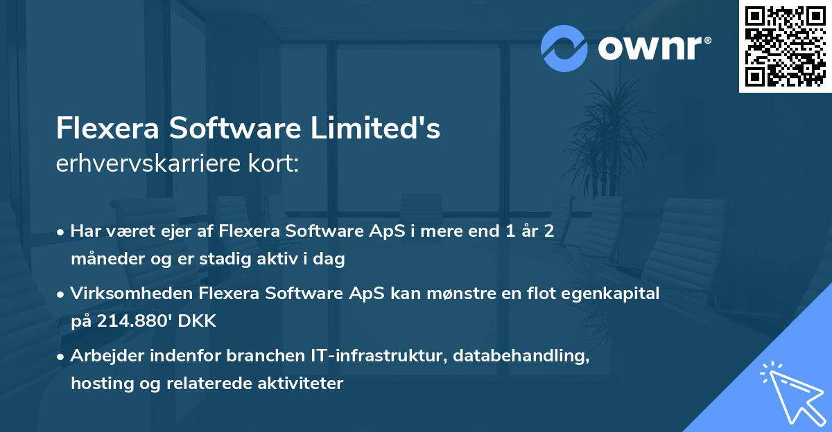 Flexera Software Limited's erhvervskarriere kort