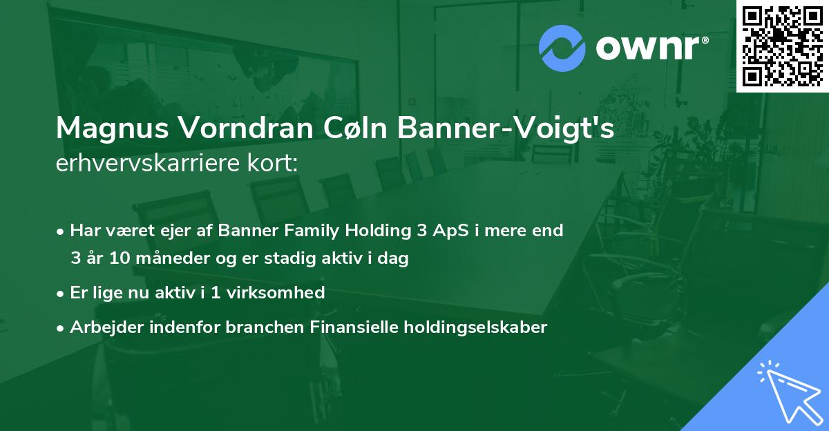 Magnus Vorndran Cøln Banner-Voigt's erhvervskarriere kort